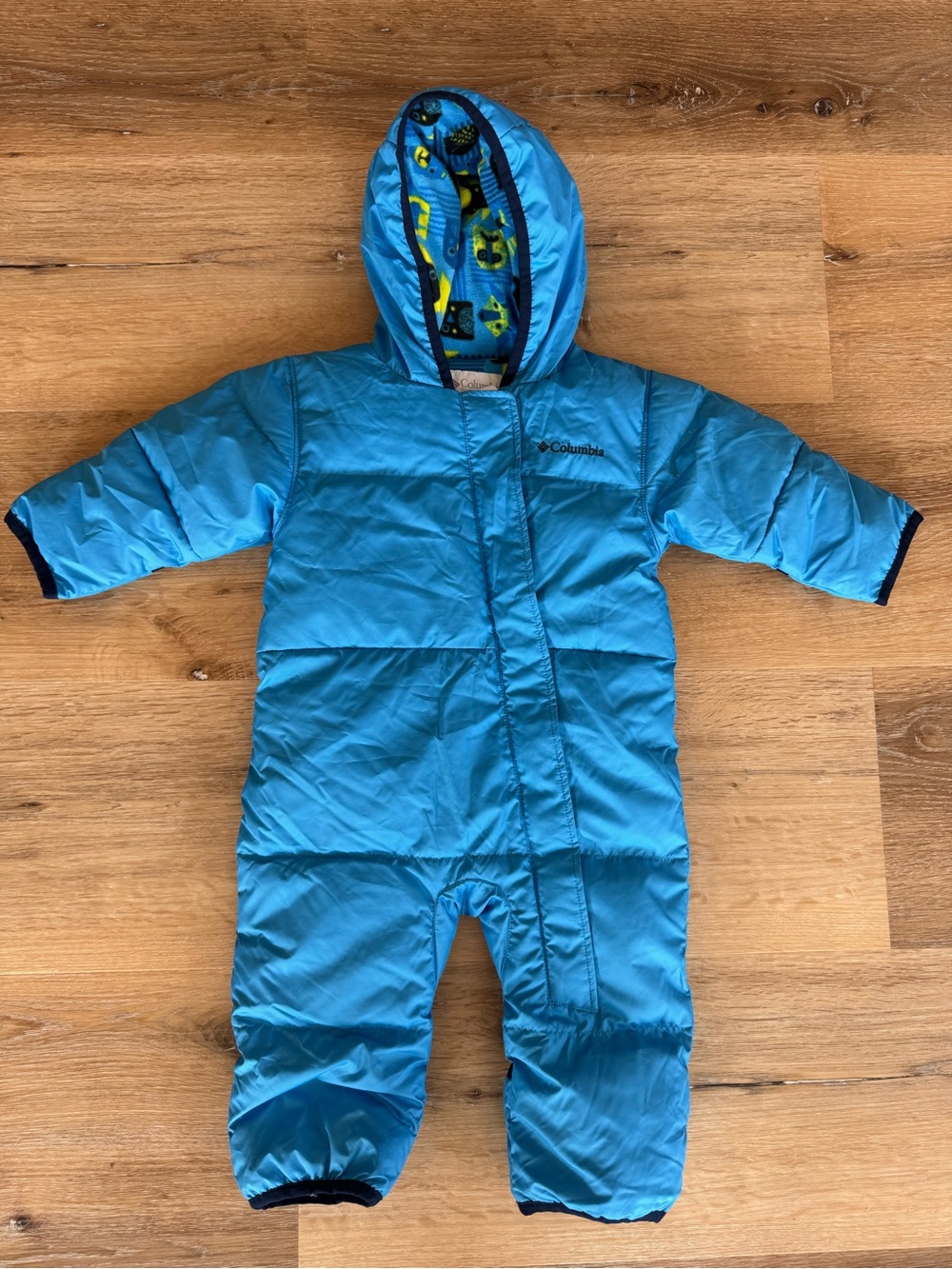 Columbia Bright Blue Insulated Toddler One-Piece Snowsuit